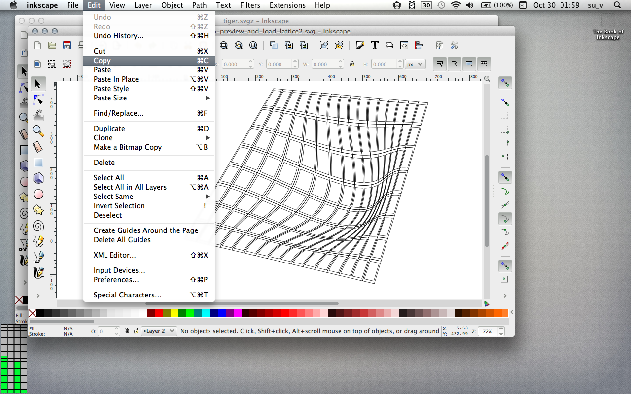 Векторизация растровых изображений inkscape